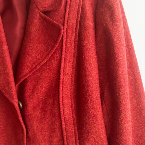 Talbots Brick Red Wool Blend Classic Blazer 14P - Picture 3 of 5